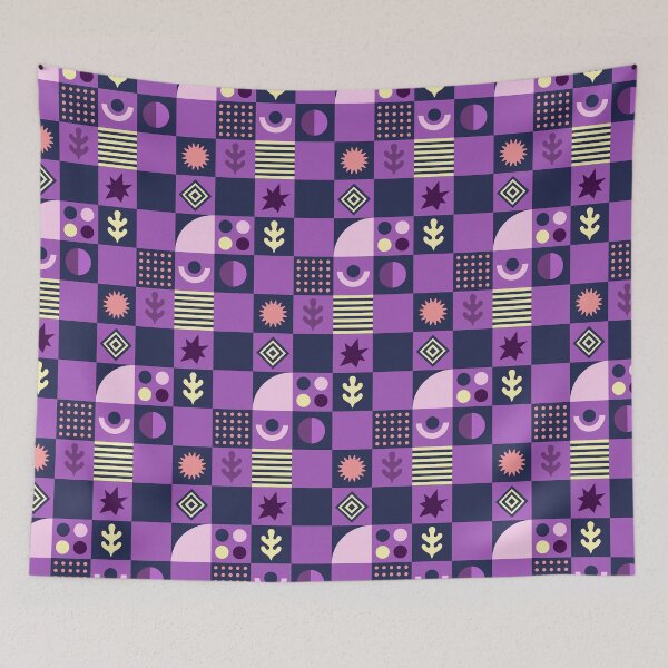 Item preview, Chess board - navy and purple designed and sold by LaBelleMaison.