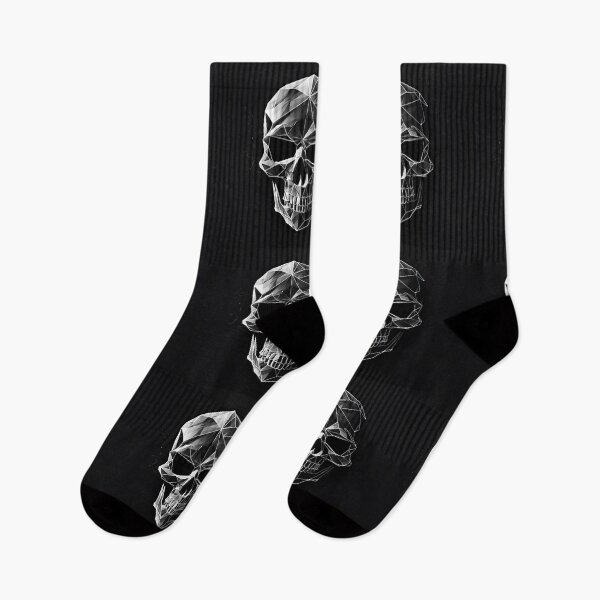Item preview, A stylish Skull white on black designed and sold by taoman.