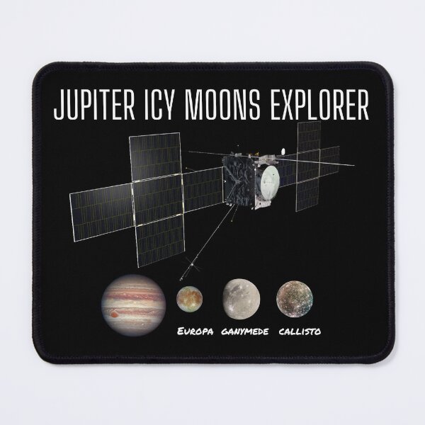 Item preview, JUICE Mission by ESA and JAXA: Show Your Support for Jupiter Icy Moons Exploration by ESA - Perfect for Astronomers, Physicists, Teachers, Space Enthusiasts, and Science Lovers designed and sold by marboywonderboy.