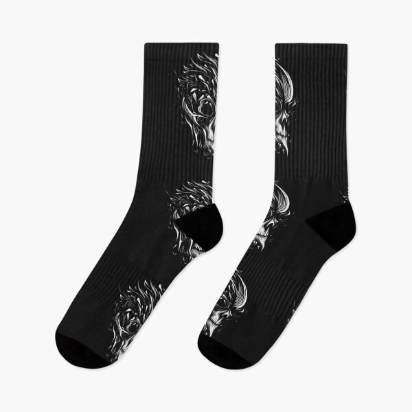 Item preview, A stylish Skull white on black designed and sold by taoman.