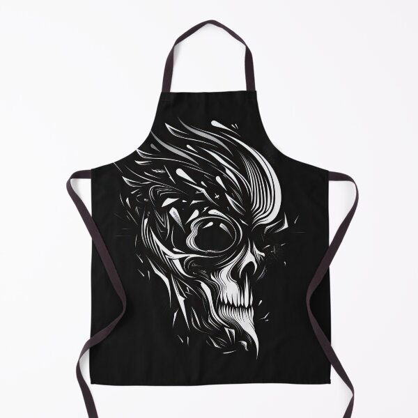 Item preview, A stylish Skull white on black designed and sold by taoman.
