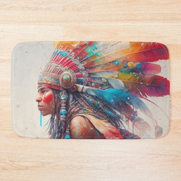 Item preview, Native American Chief Splash Art designed and sold by HoseasArt.