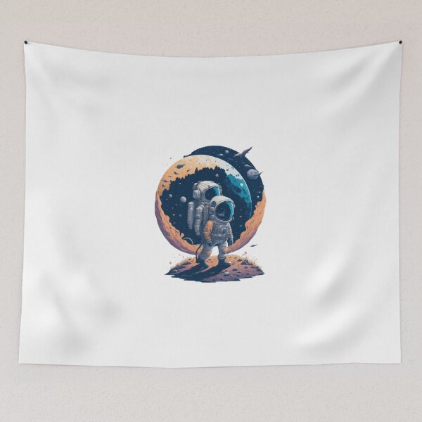 Item preview, Moonwalking Astronaut Design in Studio Ghibli Style designed and sold by MediaPOX.