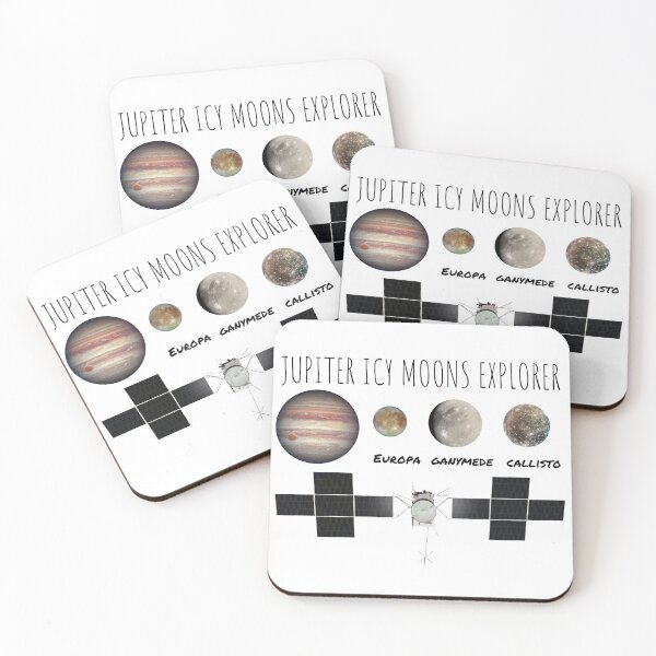Item preview, JUICE Mission by ESA: Show Your Support for Jupiter Icy Moons Exploration by ESA - Perfect for Astronomers, Physicists, Teachers, Space Enthusiasts, and Science Lovers designed and sold by marboywonderboy.