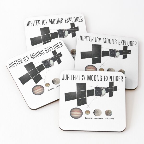 Item preview, JUICE Mission by ESA: Show Your Support for Jupiter Icy Moons Exploration by ESA - Perfect for Astronomers, Physicists, Teachers, Space Enthusiasts, and Science Lovers designed and sold by marboywonderboy.