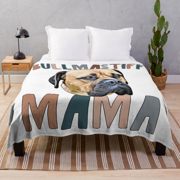 Artikelvorschau, Bullmastiff Mama - süße Retro-Hundemama entworfen und verkauft von printify.