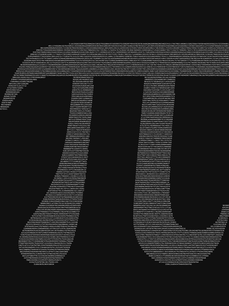 The Letter Pi Containing the Value of Pi by joehx