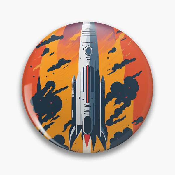 Artikelvorschau, Raketenstart | Vektorgrafiken | Retro entworfen und verkauft von Sidewinder82.