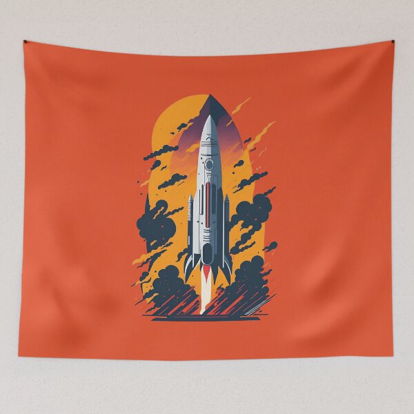 Item preview, Rocket Launch   |   Vector Art   |   Retro designed and sold by Sidewinder82.