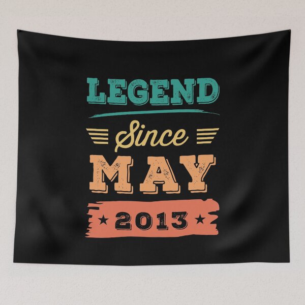 Item preview, Legend Since May 2013 birthday T-shirt designed and sold by Gerald Waters.