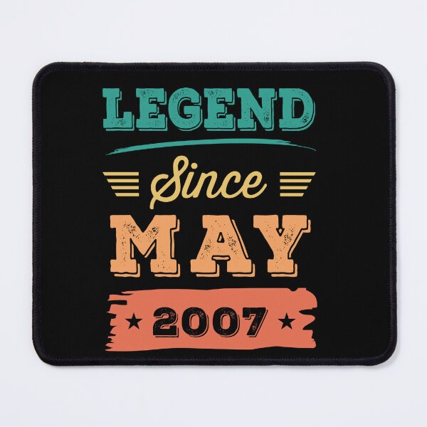 Item preview, Legend Since May 2007 birthday T-shirt designed and sold by Gerald Waters.