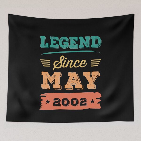 Item preview, Legend Since May 2002 birthday T-shirt designed and sold by Gerald Waters.