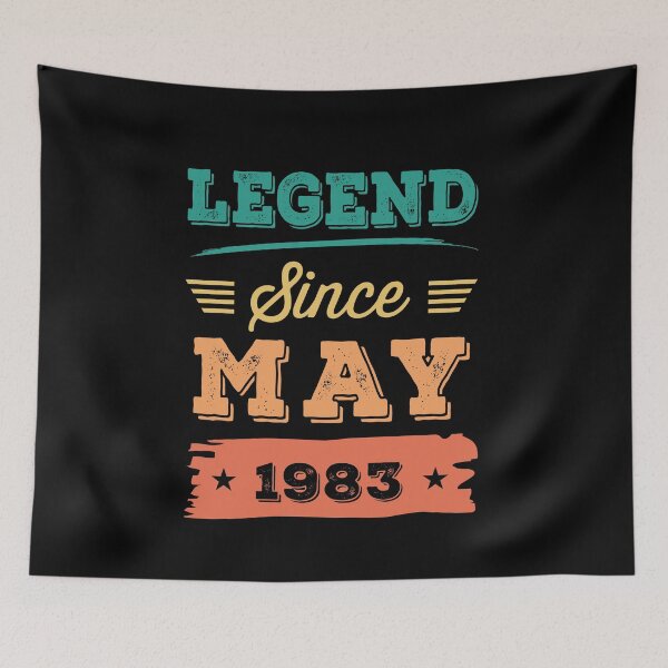 Item preview, Legend Since May 1983 birthday T-shirt designed and sold by Gerald Waters.