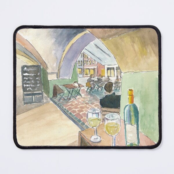 Item preview, Landshut Bavaria Cafe Under the Arches Shopping and Strolling on a Saturday designed and sold by artshop77.