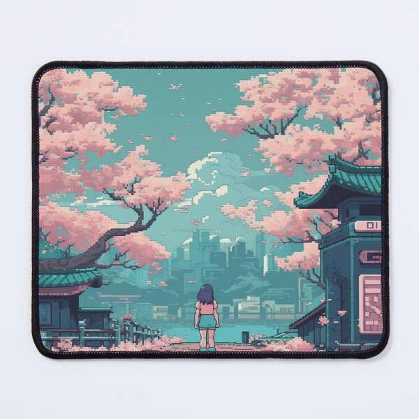 Item preview, 90's Video Game Pixelated Kawaii Japanese Girl Sakura designed and sold by StudioTokyo.