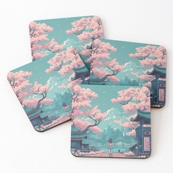 Item preview, 90's Video Game Pixelated Kawaii Japanese Girl Sakura designed and sold by StudioTokyo.
