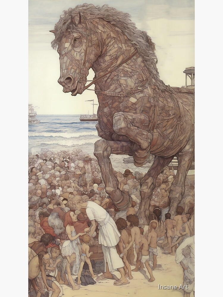 Discover Trojan Horse Premium Matte Vertical Poster