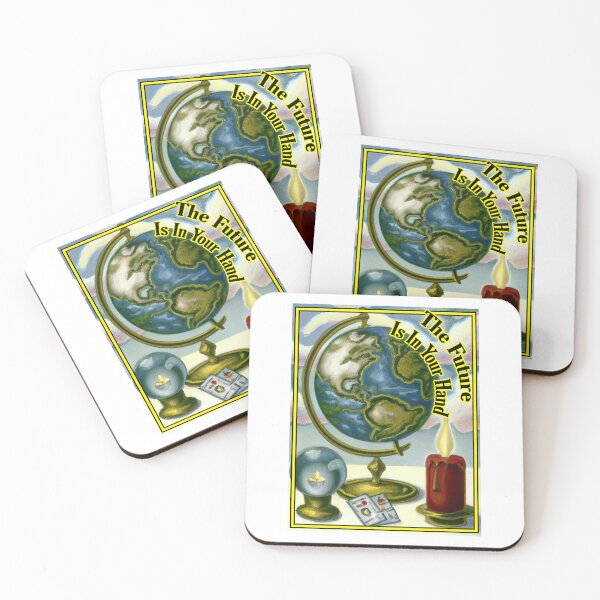 Item preview, 'The Future is in Your Hand' Tarot and Travel - Oil Painting Design  designed and sold by Ridiculam Toga.