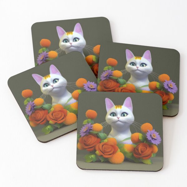Item preview, Cat Flower 05 designed and sold by Camila Hamdan.