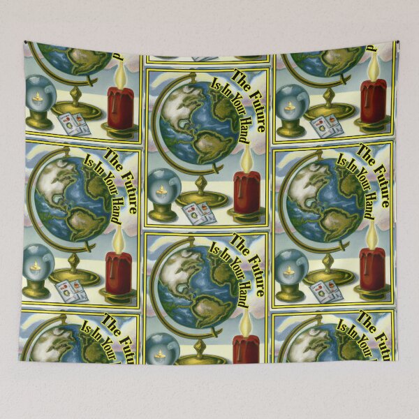 Item preview, 'The Future is in Your Hand' Tarot and Travel - Oil Painting Design  designed and sold by Ridiculam Toga.