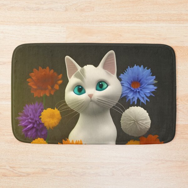 Item preview, Cat Flower 06 designed and sold by Camila Hamdan.