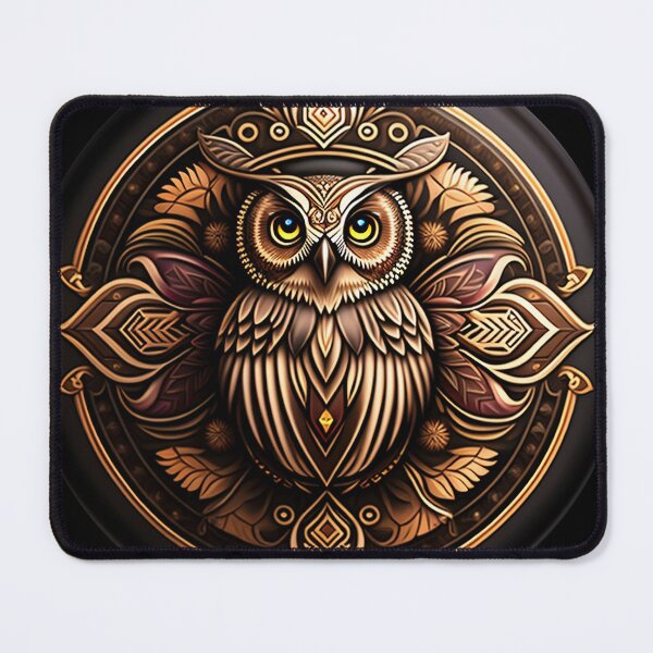 Item preview, Owl tribal mandala tattoo designed and sold by HappyTrippy.