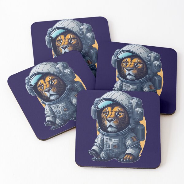 Item preview, Cute Lion Astronaut - Highly Detailed Isometric Vector Art designed and sold by MediaPOX.
