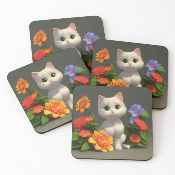 Item preview, Cat Flower 07 designed and sold by Camila Hamdan.