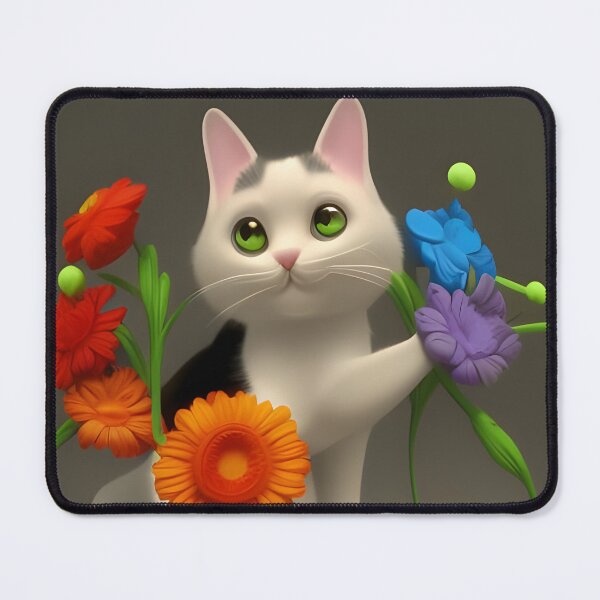 Item preview, Cat Flower 08 designed and sold by Camila Hamdan.