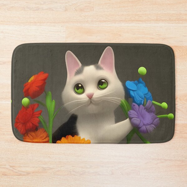 Item preview, Cat Flower 08 designed and sold by Camila Hamdan.