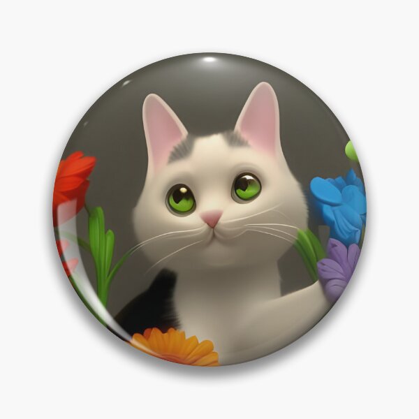 Item preview, Cat Flower 08 designed and sold by Camila Hamdan.