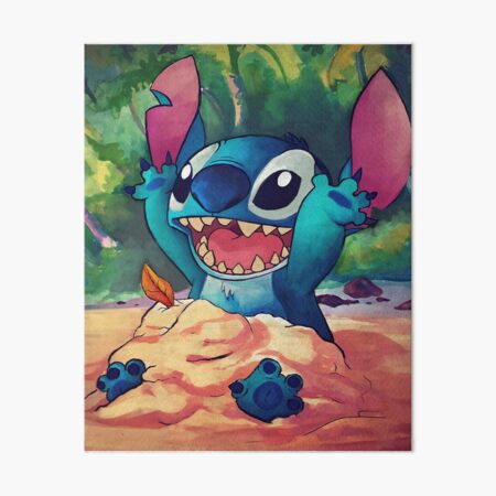 Vista previa del artículo con la obra «Lilo y Stitch», diseñado y vendido por trinkleintelle.