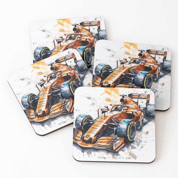 Item preview, Lando Norris 2018 Mclaren MCL33 F1 Watercolour Painting Print    designed and sold by PicTechNowArt.