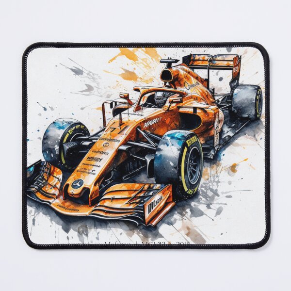 Item preview, Lando Norris 2018 Mclaren MCL33 F1 Watercolour Painting Print    designed and sold by PicTechNowArt.
