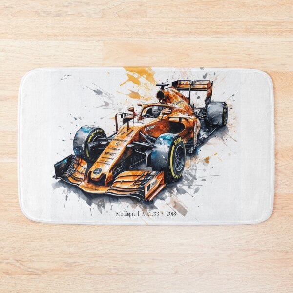 Item preview, Lando Norris 2018 Mclaren MCL33 F1 Watercolour Painting Print    designed and sold by PicTechNowArt.