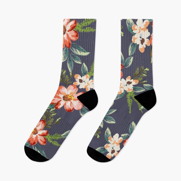 Item preview, Tropical leaves and flowers all over design designed and sold by Lolly's Lane Shoppe.
