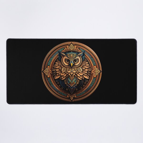 Item preview, Owl tribal mandala tattoo designed and sold by HappyTrippy.