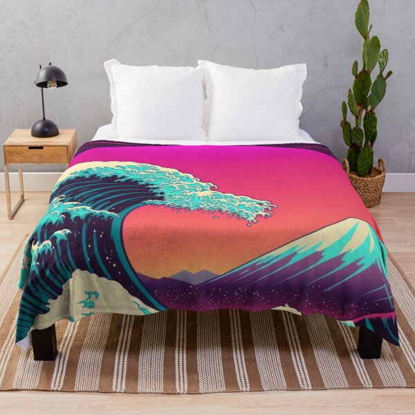 Item preview, The Great Wave Vaporwave Style designed and sold by DigiPunk.