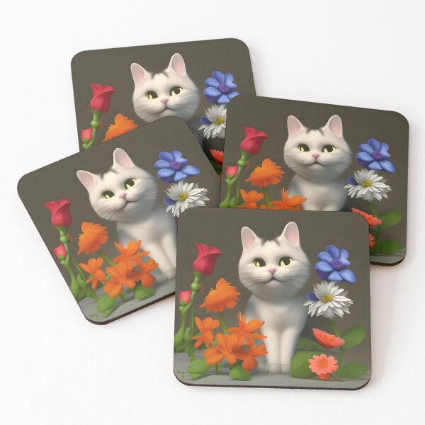 Item preview, Cat Flower 09 designed and sold by Camila Hamdan.