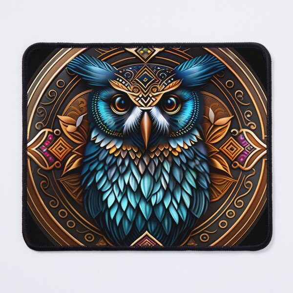 Item preview, Owl tribal mandala tattoo designed and sold by HappyTrippy.