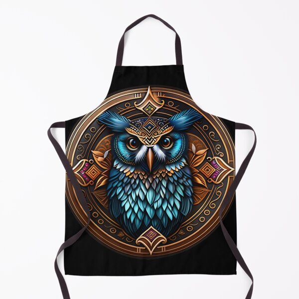 Item preview, Owl tribal mandala tattoo designed and sold by HappyTrippy.