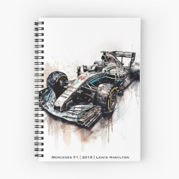 Item preview, Lewis Hamilton 2019 Mercedes W10 F1 Watercolour Painting Print    designed and sold by PicTechNowArt.