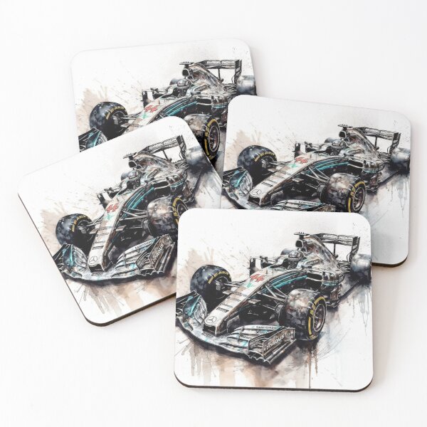 Item preview, Lewis Hamilton 2019 Mercedes W10 F1 Watercolour Painting Print    designed and sold by PicTechNowArt.