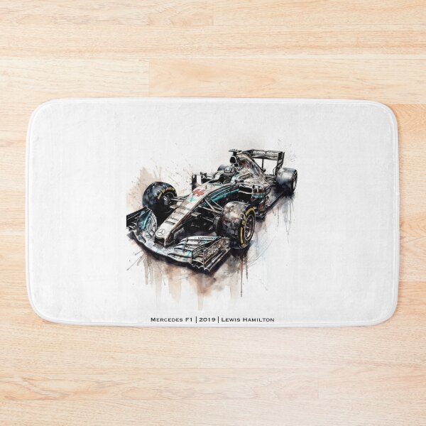 Item preview, Lewis Hamilton 2019 Mercedes W10 F1 Watercolour Painting Print    designed and sold by PicTechNowArt.