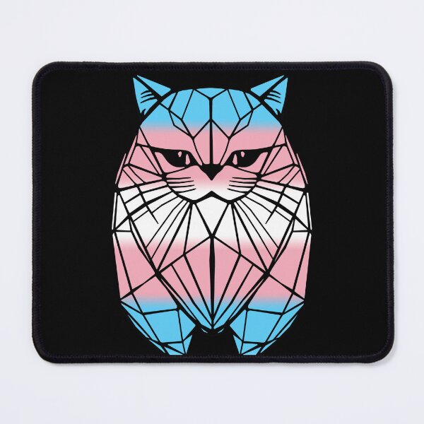 Item preview, Chonky Cat geométrico trans arcoiris designed and sold by vsaari.