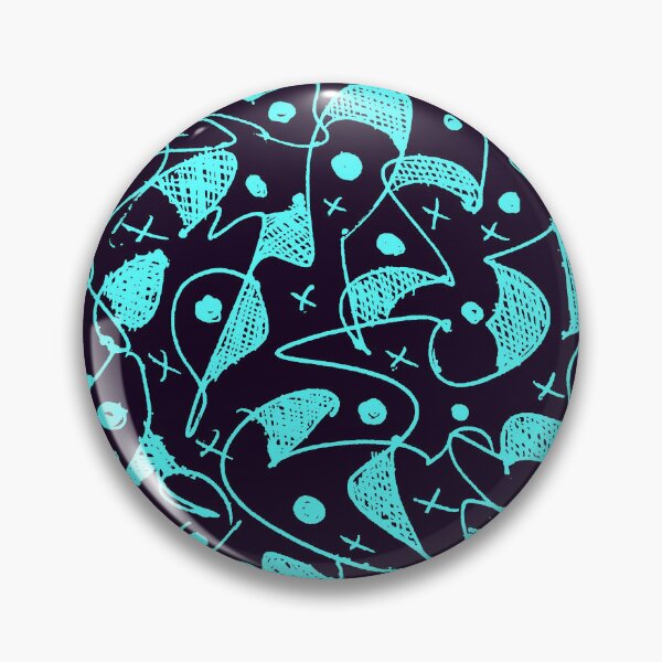 Item preview, Brilliant Blue On Black Abstract Art designed and sold by ubustudio.