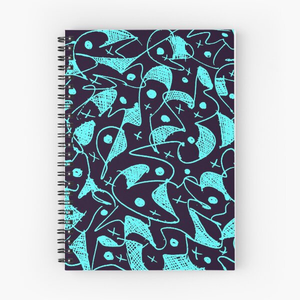 Item preview, Brilliant Blue On Black Abstract Art designed and sold by ubustudio.