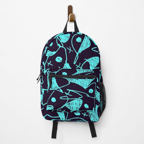 Item preview, Brilliant Blue On Black Abstract Art designed and sold by ubustudio.