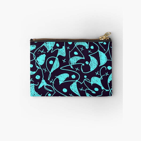 Item preview, Brilliant Blue On Black Abstract Art designed and sold by ubustudio.