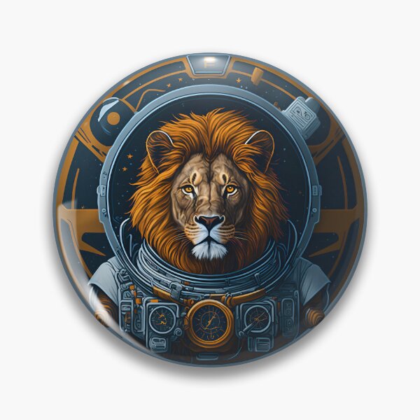 Item preview, An astronaut lion circular design designed and sold by portokalis.